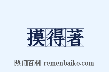 摸得著是什么意思的图片